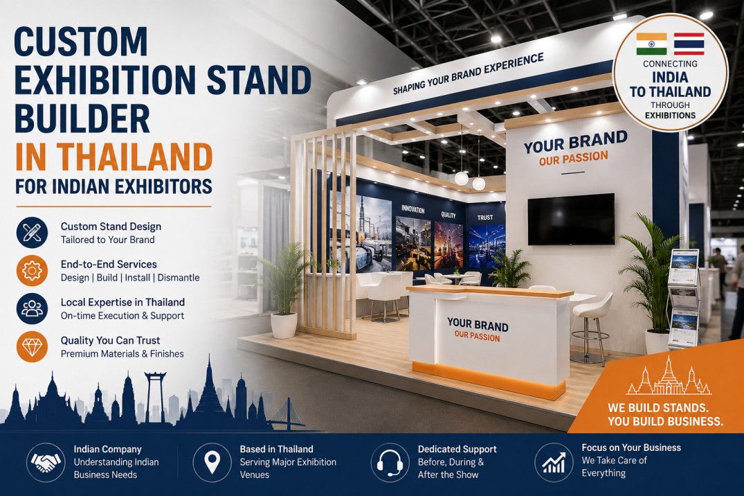 Custom Exhibition Stand Builder in Thailand for Indian Exhibitors