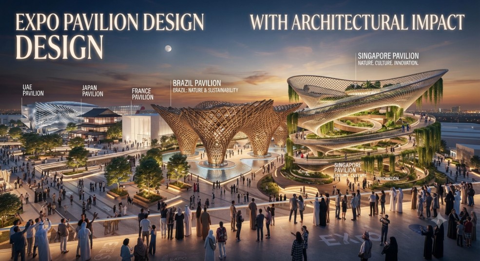 Expo Pavilion Design with Architectural Impact